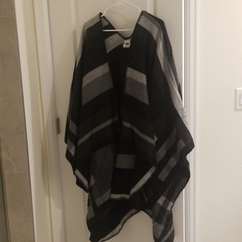Large soft poncho